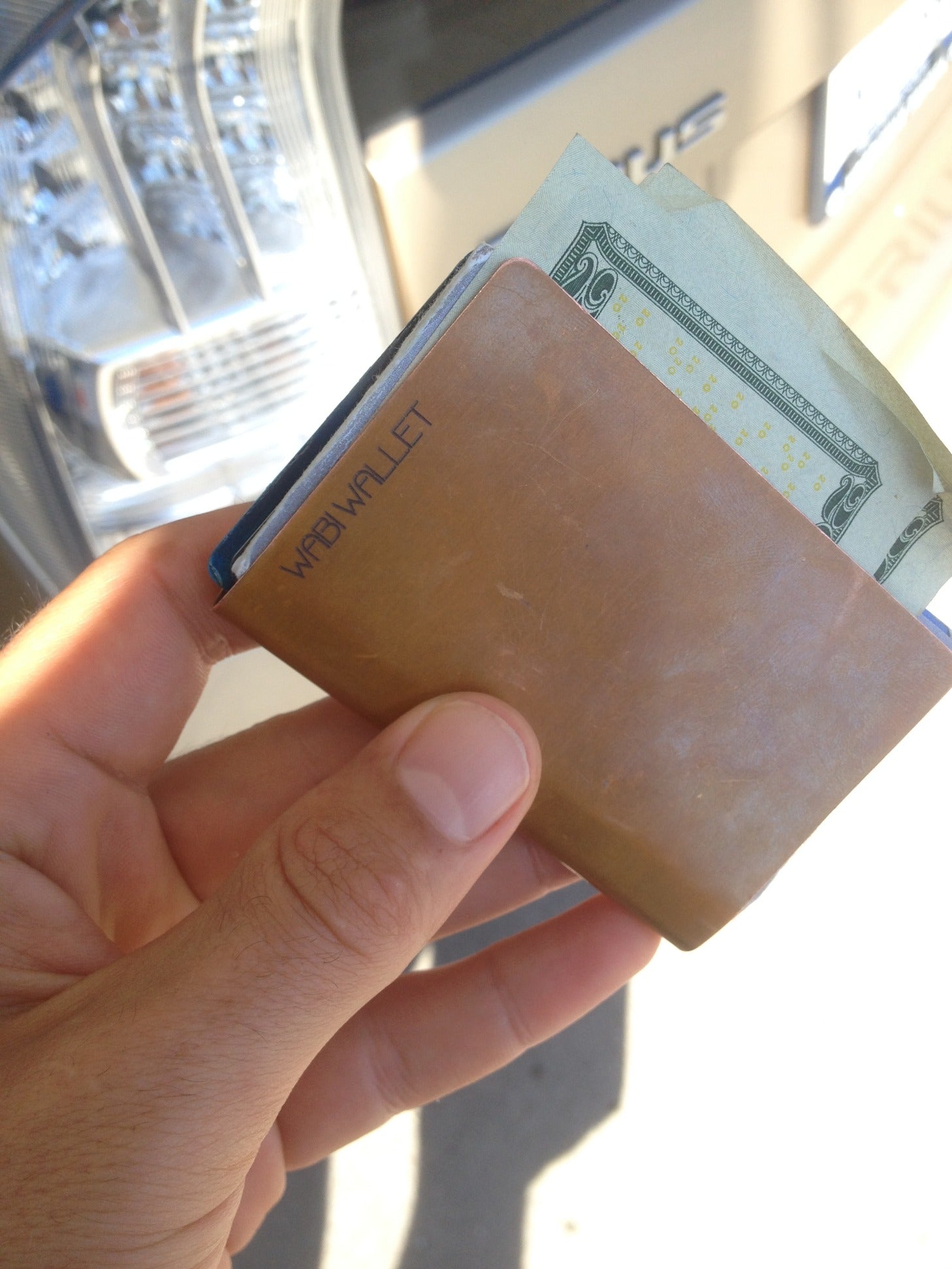 Wabi Wallet - Copper RFID blocking minimalist money clip EDC