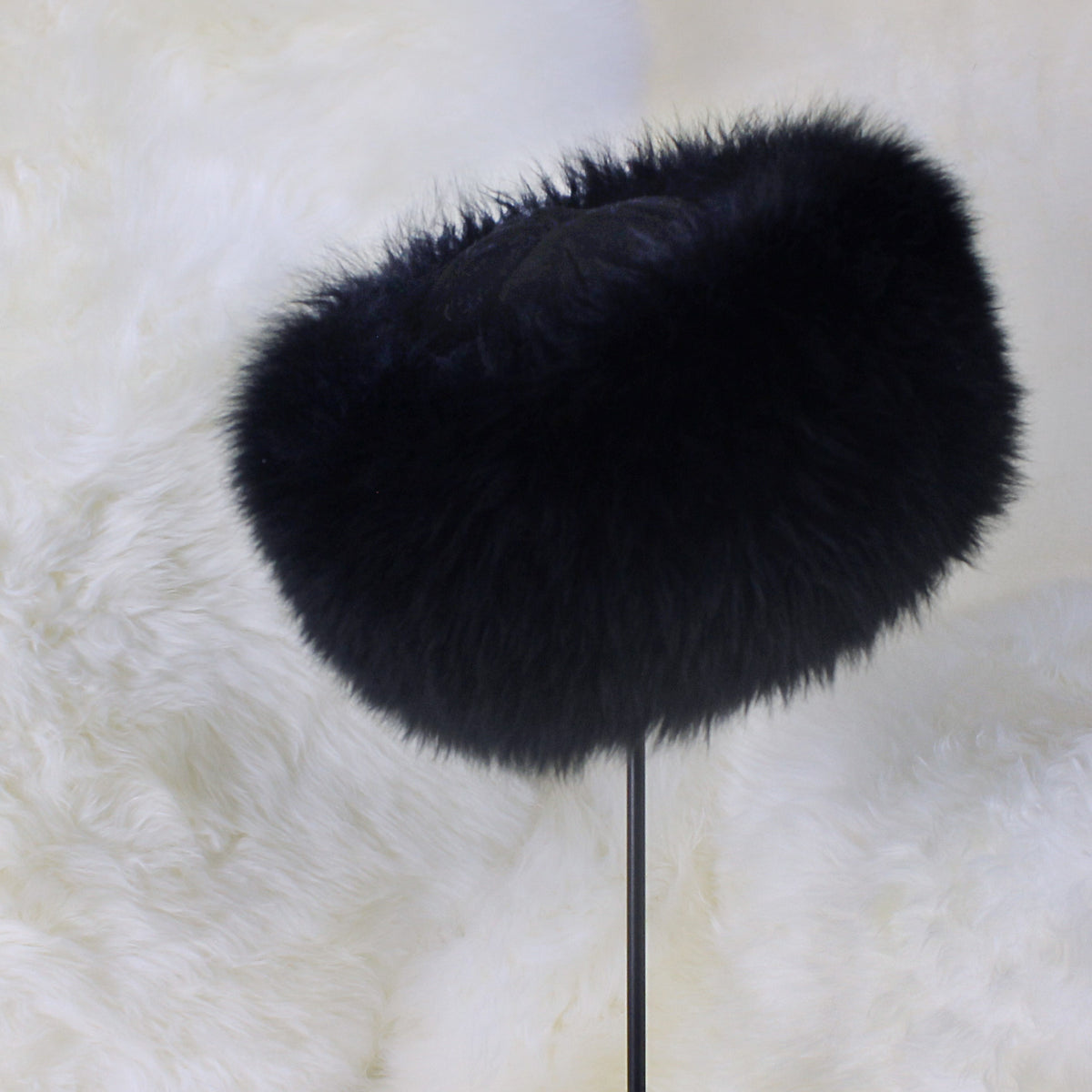 I.Magnin & Co. Duchess Black Fur Hat I Magnin Fur Hat - Etsy main image 3