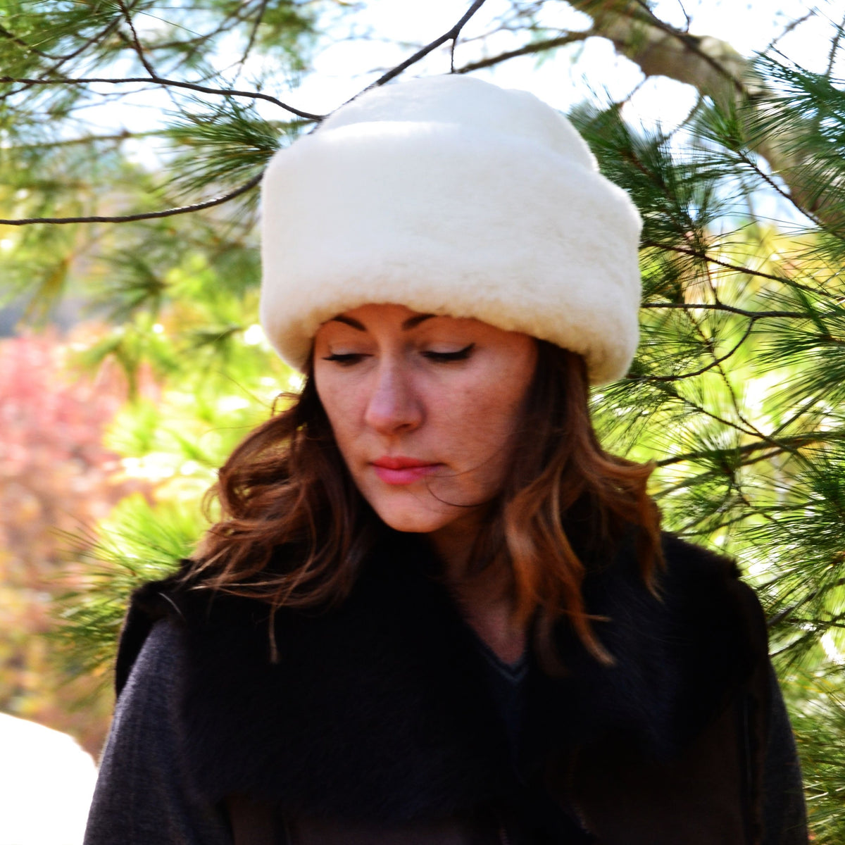 Sheepskin Mouton Round Hat | Ithaca Sheepskin