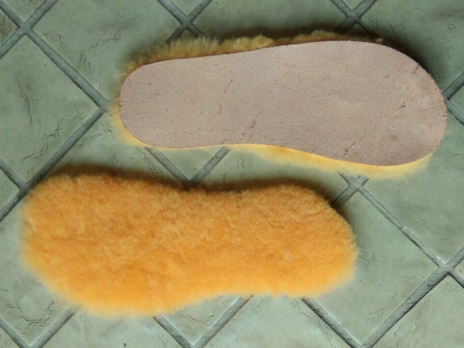 Sheepskin Insoles Shearling fur boot liners Leather and wool Ithaca Sheepskin
