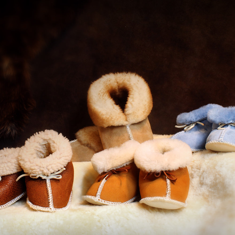 Baby Booties - Sheepskin Slippers for the Tiniest Feet