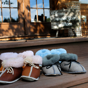 Baby Booties - Sheepskin Slippers for the Tiniest Feet