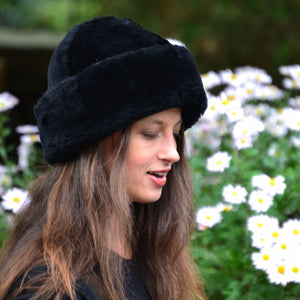 Sheepskin Mouton Round Hat | Ithaca Sheepskin