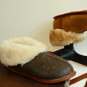 The Best Sheepskin Slippers in the UNIVERSE! Finest shearling fur available, crafted into the all time coziest house shoes - Men's sizing